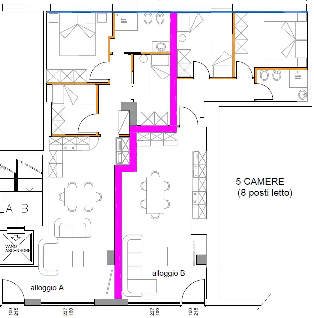Immagine piccola numero 1 di Trilocale
